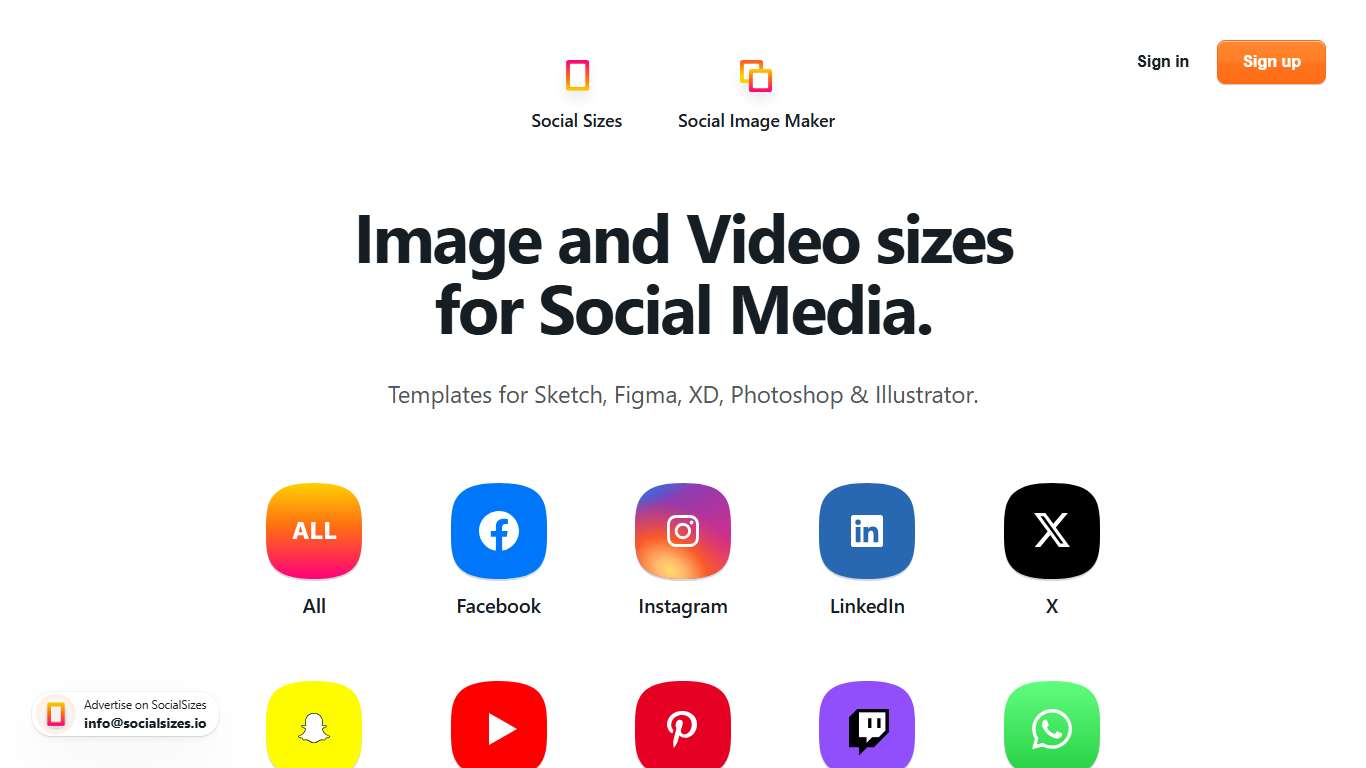 || Social Media Sizes 2026 + Templates || → SocialSizes.io